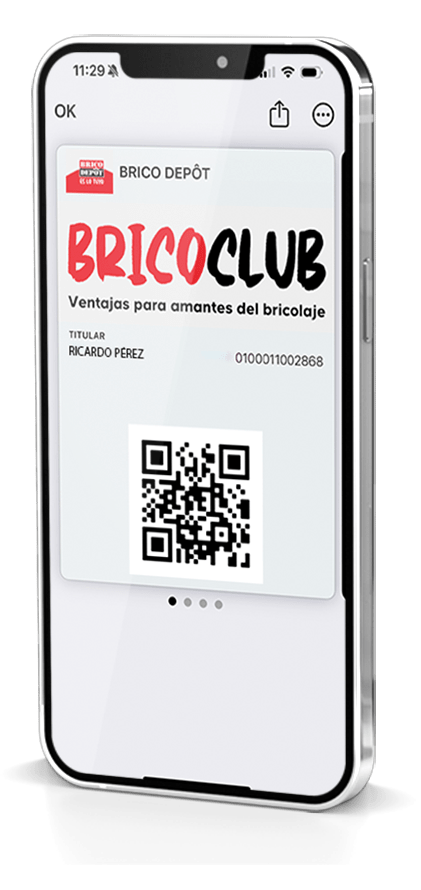 Tarjeta de fidelización de Brico Depot Club